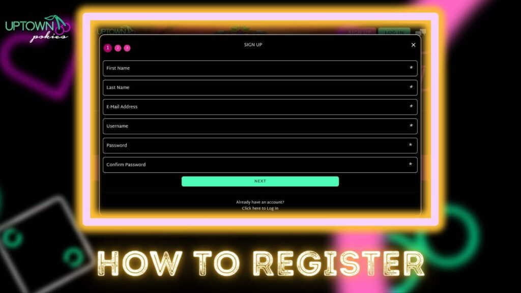 How to register with Uptown Pokies 