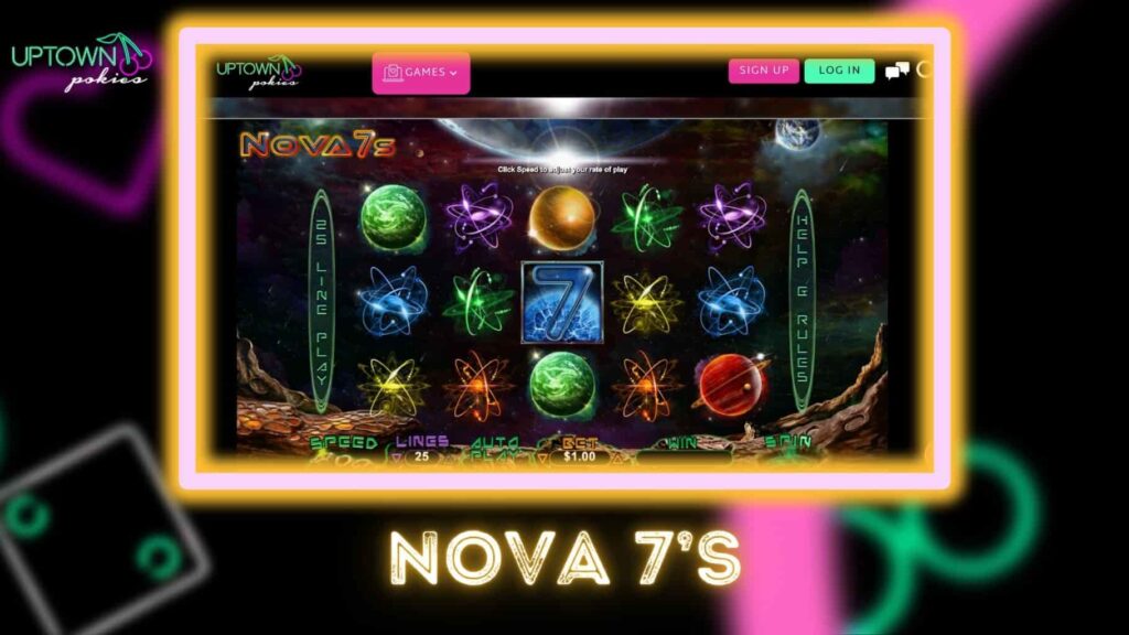 Uptown Pokies Australia Nova 7's slots game