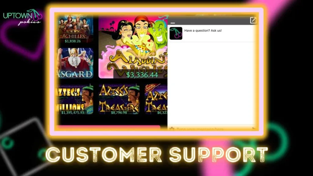 Uptown Pokies customer support 