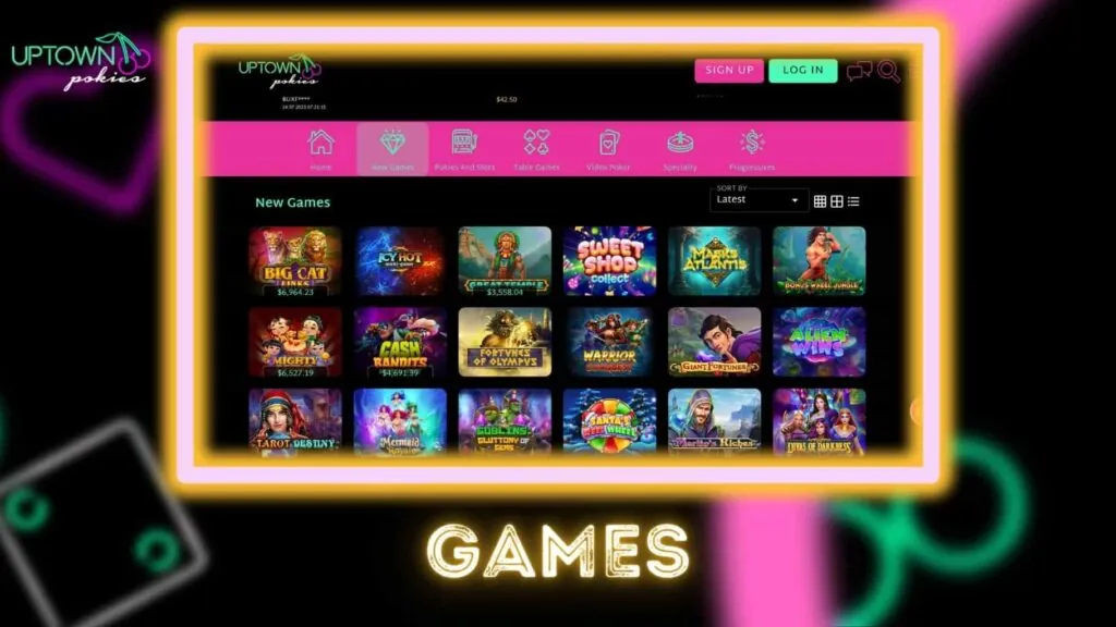 Uptown Pokies Online Casino games